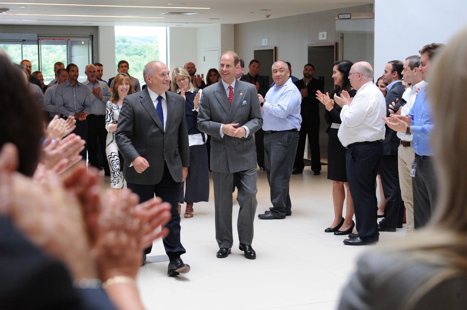 HIS ROYAL HIGHNESS THE EARL OF WESSEX ATTENDS NEW JAGUAR LAND ROVER