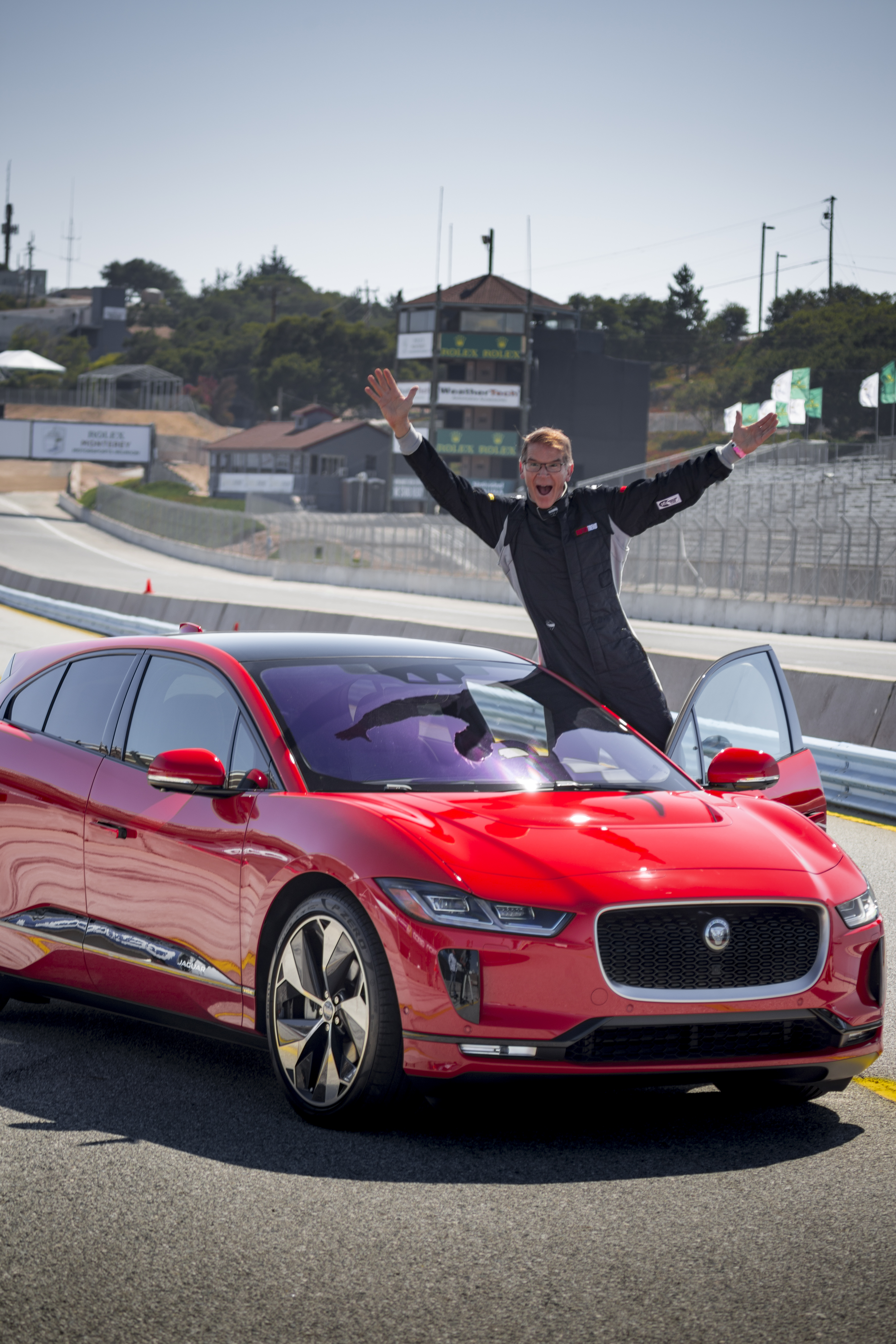JAGUAR I-PACE SETS PRODUCTION EV RECORD LAP TIME AT WEATHERTECH RACEWAY  LAGUNA SECA AHEAD OF ROLEX MONTEREY MOTORSPORTS REUNION | Jaguar Media  Newsroom