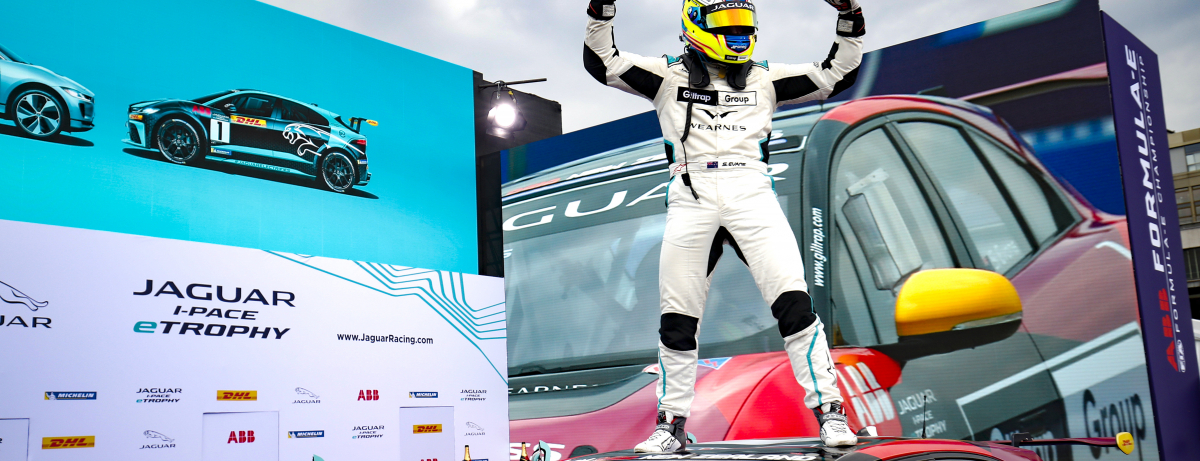 SIMON EVANS IS THE JAGUAR I-PACE eTROPHY CHAMPION