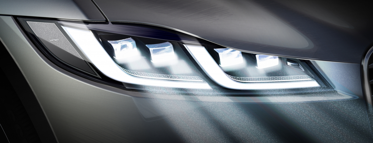 Sicher durch die Nacht: Jaguar Land Rover Scheinwerfer mit modernster LED-Matrix- und Pixeltechnologie für ideale Sichtverhältnisse in der dunklen Jahreszeit