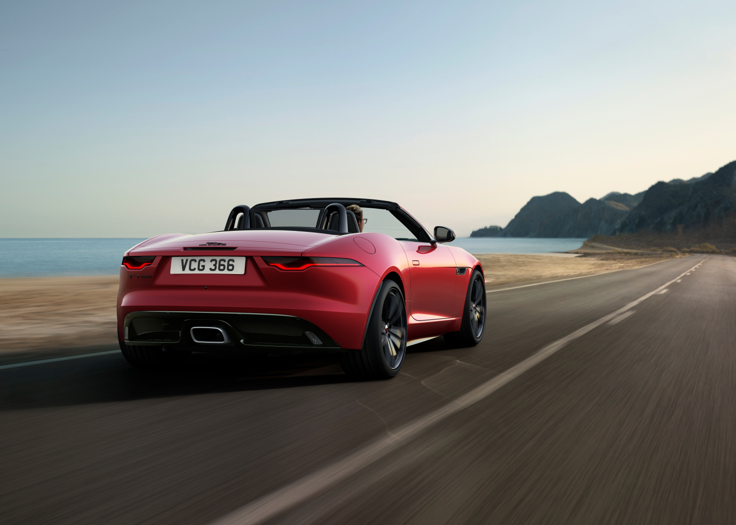 jaguar f type red convertible