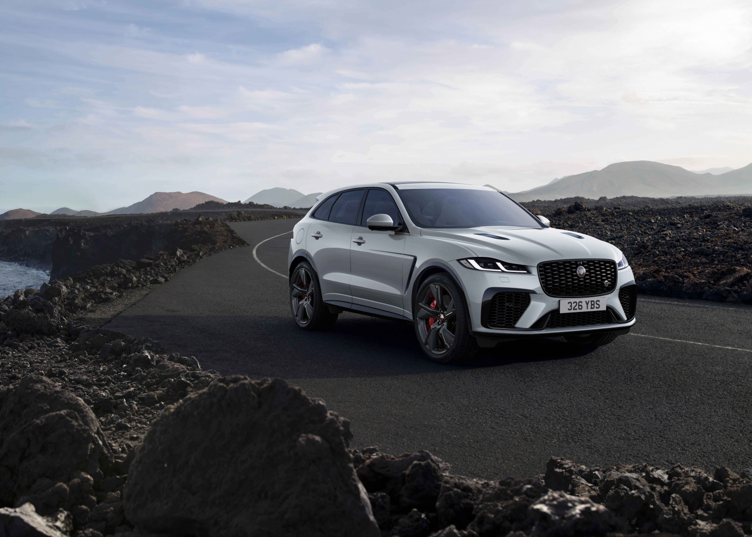  F-PACE SVR - Ionian Silver with new Black Pack