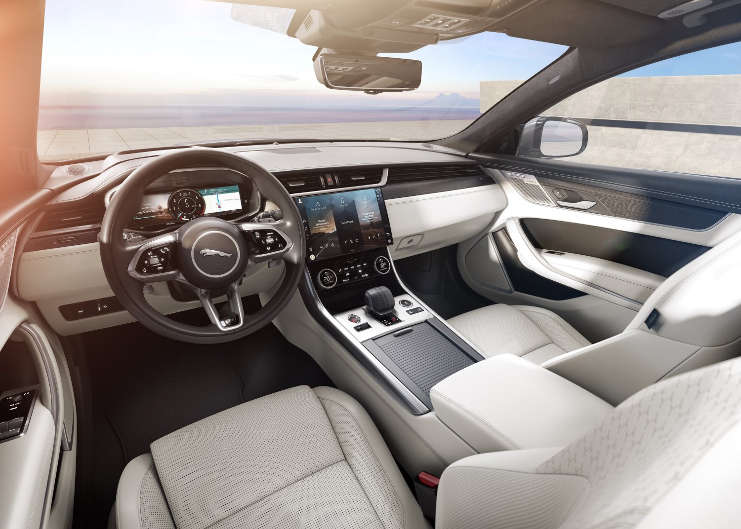 XF Saloon R-Dynamic HSE – Hakuba Silver with Light Oyster Interior